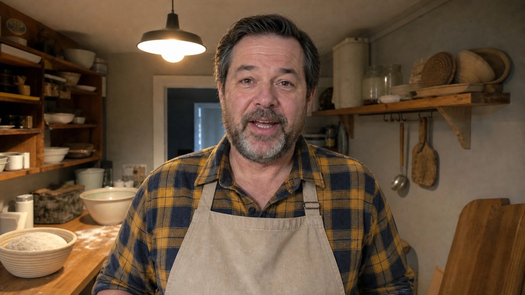 Graham Mercer in his kitchen